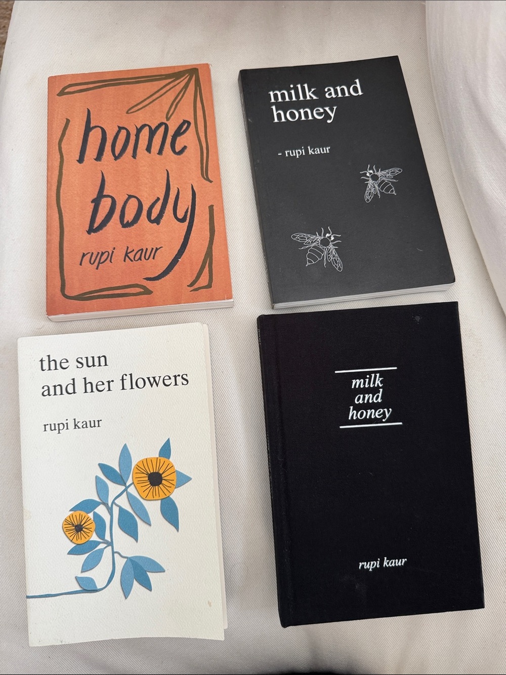Set of 4 Rupi Kaur Poetry Books